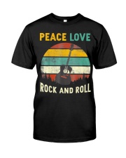 Tshirt Peace Love Rock And Roll Premium Fit Mens Tee tile