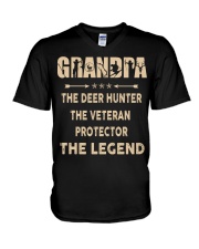 Grandpa Hunting V-Neck T-Shirt tile