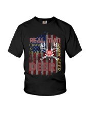 Real Man Hunting Deer Youth T-Shirt tile