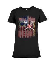 Real Man Hunting Deer Premium Fit Ladies Tee tile