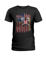 Real Man Hunting Deer Ladies T-Shirt tile