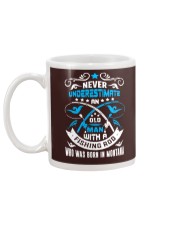 Old Man Fishing Mug back