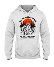 Sloth Hiking Team Hooded Sweatshirt front