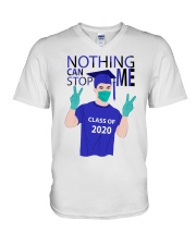 ROYAL BLUE - NOTHING CAN STOP ME V-Neck T-Shirt tile