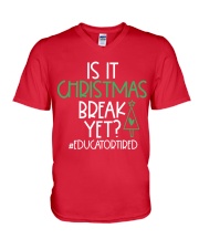 Educator V-Neck T-Shirt tile