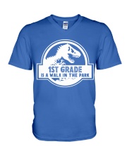 1ST GRADE V-Neck T-Shirt tile