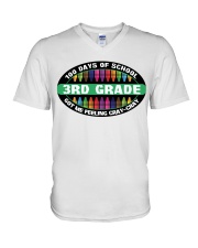 3RD GRADE V-Neck T-Shirt tile
