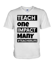 TEACHER LIFE V-Neck T-Shirt tile