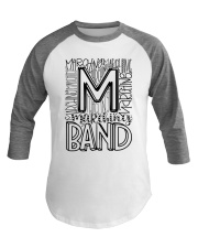 MARCHING BAND TYPOGRAPHY Baseball Tee thumbnail