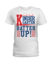 KINDERGARTEN BATTER UP Ladies T-Shirt tile