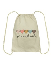 PRESCHOOL TEACHER Drawstring Bag tile