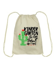 KINDERGARTEN IS ON POINT Drawstring Bag thumbnail