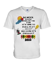 2ND GRADE V-Neck T-Shirt tile