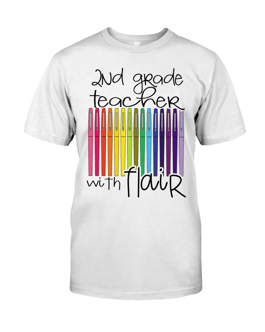 2ND GRADE TEACHER WITH FLAIR Classic T-Shirt