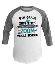 6TH GRADE ZOOMING INTO MIDDLE SCHOOL Baseball Tee tile