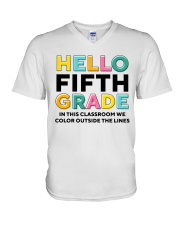 5TH GRADE V-Neck T-Shirt tile