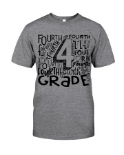 FOURTH GRADE TYPO Classic T-Shirt front