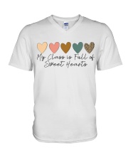 My Class Is Full Of Sweet Heart V-Neck T-Shirt tile