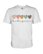 KINDERGARTEN TEACHER V-Neck T-Shirt tile