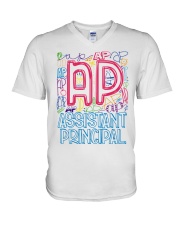 ASSISTANT PRINCIPAL TYPOGRAPHIC V-Neck T-Shirt thumbnail