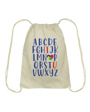 ABC I LOVE U Drawstring Bag thumbnail