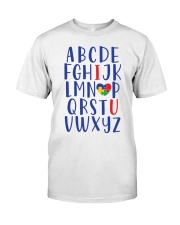 ABC I LOVE U Classic T-Shirt front