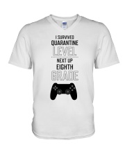 8TH GRADE V-Neck T-Shirt tile