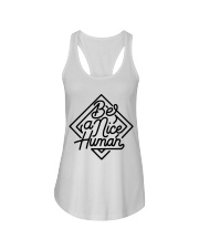 BE A NICE HUMAN Ladies Flowy Tank thumbnail