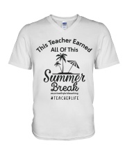 TEACHER V-Neck T-Shirt tile