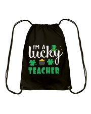 I AM A LUCKY TEACHER Drawstring Bag thumbnail