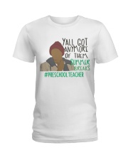 PRESCHOOL TEACHER Ladies T-Shirt tile