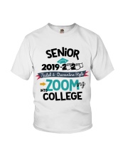 SENIOR ZOOMING INTO COLLEGE Youth T-Shirt tile