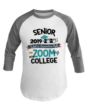 SENIOR ZOOMING INTO COLLEGE Baseball Tee tile