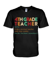 4TH GRADE TEACHER V-Neck T-Shirt thumbnail