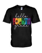4TH GRADE V-Neck T-Shirt tile