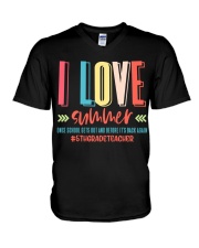 5TH GRADE TEACHER V-Neck T-Shirt tile