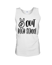 PEACE OUT HIGH SCHOOL Unisex Tank tile
