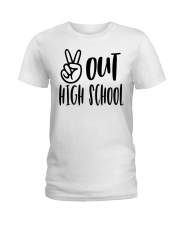 PEACE OUT HIGH SCHOOL Ladies T-Shirt tile