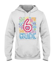 SIXTH GRADE TYPOGRAPHIC Hooded Sweatshirt thumbnail