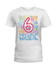 SIXTH GRADE TYPOGRAPHIC Ladies T-Shirt thumbnail