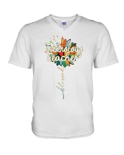 TECHNOLOGY TEACHER V-Neck T-Shirt tile