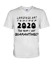 LANGUAGE ART V-Neck T-Shirt thumbnail