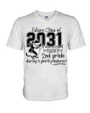 2ND GRADE V-Neck T-Shirt tile