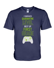 1ST GRADE V-Neck T-Shirt tile