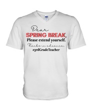 3RD GRADE TEACHER V-Neck T-Shirt tile