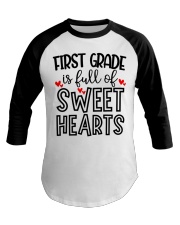 1ST GRADE HEART Baseball Tee thumbnail