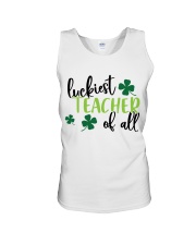 LUCKIEST TEACHER OF ALL Unisex Tank thumbnail