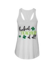 LUCKIEST TEACHER OF ALL Ladies Flowy Tank thumbnail