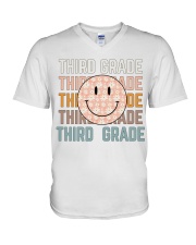 3RD GRADE V-Neck T-Shirt tile