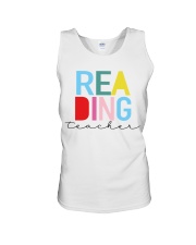 Reading Teacher Unisex Tank tile
